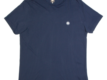 PRETTY GREEN Mens T-Shirt Blue 2XL Sale