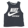 NIKE Mens Vest Black Sleeveless Crew Neck XS For Sale