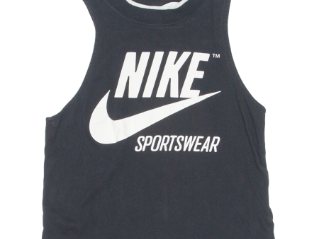 NIKE Mens Vest Black Sleeveless Crew Neck XS For Sale