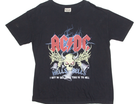 AC DC Mens Band T-Shirt Black USA Crew Neck 3XL For Sale