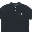 POLO RALPH LAUREN Mens Polo Shirt Black M For Cheap