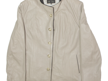 M. PIEL Womens Jacket Cream 90s UK 26 Online