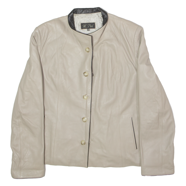 M. PIEL Womens Jacket Cream 90s UK 26 Online