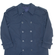 BROOK TAVERNER Mens Trench Coat Blue M Hot on Sale