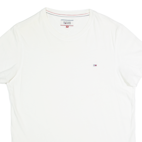 TOMMY HILFIGER Mens T-Shirt White M Online Hot Sale