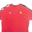 PUMA Ferrari Mens T-Shirt Red L Online Hot Sale