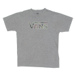 VANS Camo Mens T-Shirt Grey Crew Neck M Online