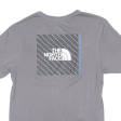 THE NORTH FACE Mens T-Shirt Grey Crew Neck M Cheap