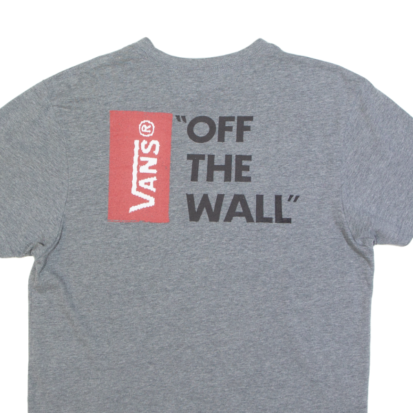 VANS Custom Mens T-Shirt Grey M Fashion