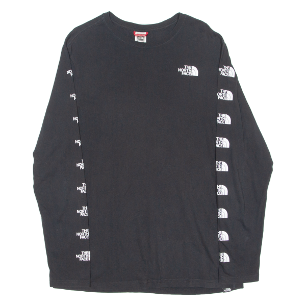 THE NORTH FACE Mens T-Shirt Black Long Sleeve Crew Neck L Online Sale