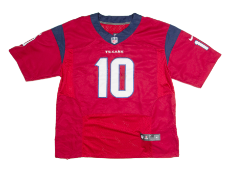 NIKE Texans Hopkins Mens Jersey Red USA V-Neck Nylon 2XL Online now