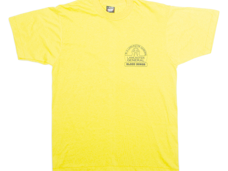 SCREEN STARS BEST Blood Donor Mens T-Shirt Yellow L Online Hot Sale