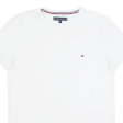 TOMMY HILFIGER Mens T-Shirt White M on Sale