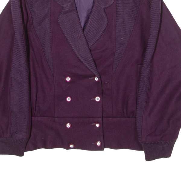 RYH JENG Womens Blazer Jacket Purple 90s XL Online