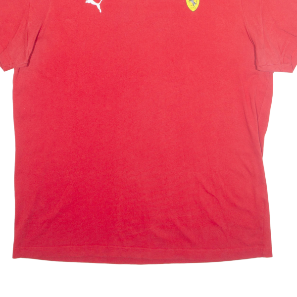 PUMA Ferrari Mens T-Shirt Red L Online Hot Sale