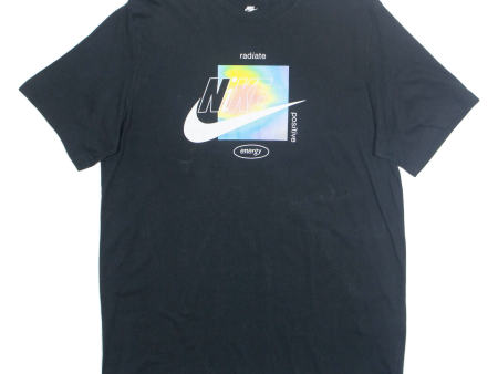 NIKE Radiate Positive Energy Mens T-Shirt Black L For Sale