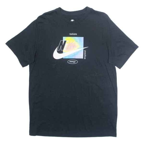 NIKE Radiate Positive Energy Mens T-Shirt Black L For Sale