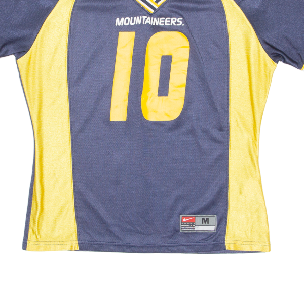 NIKE West Virginia Mountaineers Womens Jersey Blue USA V-Neck M Fashion