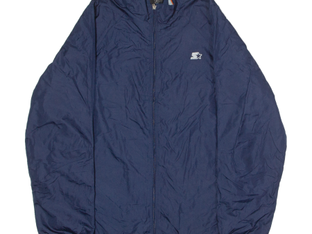 STARTER Mens Windbreaker Jacket Blue Colourblock M Discount