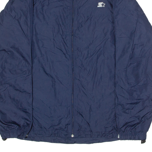 STARTER Mens Windbreaker Jacket Blue Colourblock M Discount