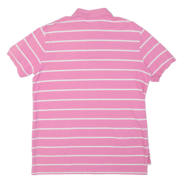 POLO RALPH LAUREN Custom Fit Mens Polo Shirt Pink Striped XL Cheap