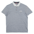 TED BAKER Mens Polo Shirt Grey M Fashion