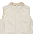 Womens Gilet Beige Leather UK 14 Online