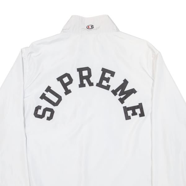 SUPREME X CHAMPION 1 4 Zip Mens Pullover Jacket White XL For Discount