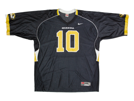 NIKE Missouri Tigers 10 Mens Jersey Black USA V-Neck 2XL For Discount