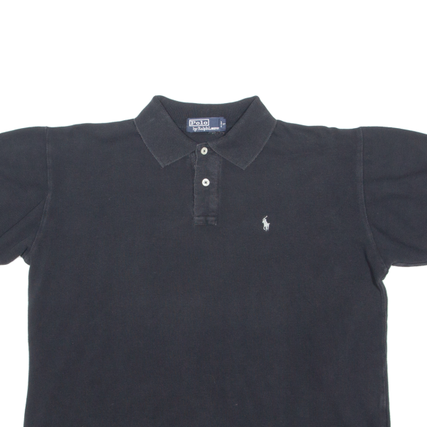 POLO RALPH LAUREN Mens Polo Shirt Black L Supply