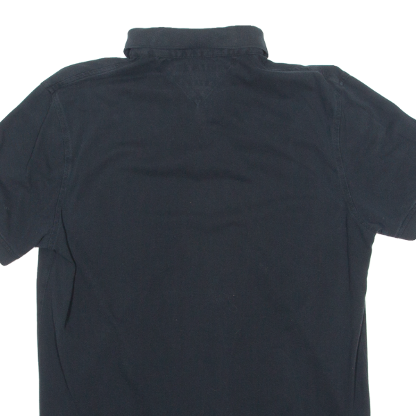 TOMMY HILFIGER Mens Polo Shirt Black L Online Hot Sale