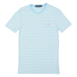 POLO RALPH LAUREN Striped Womens T-Shirt Blue XS Discount