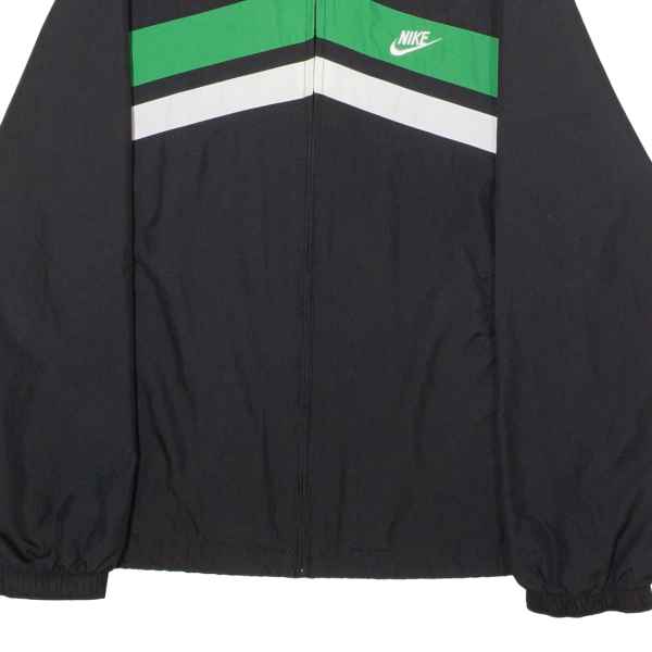 NIKE Mens Windbreaker Jacket Black Chevron M Supply