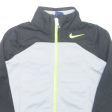 NIKE Boys Track Jacket Grey 4Y Supply