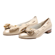 GABRIELE Ballet Shoes Beige Leather Womens UK 7 Online now