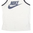 NIKE Mens Vest White Sleeveless Crew Neck M Cheap