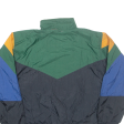 ROUGH STUFF CLUB Boys Shell Jacket Green Nylon Colourblock 10-11Y Online Sale