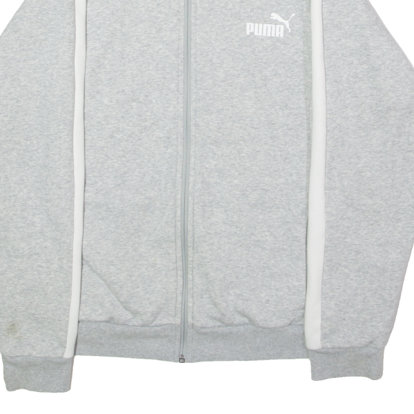 PUMA Womens Track Jacket Grey Jersey 2XL For Cheap