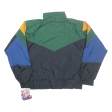 ROUGH STUFF CLUB Boys Shell Jacket Green Nylon Colourblock 10-11Y Online Sale