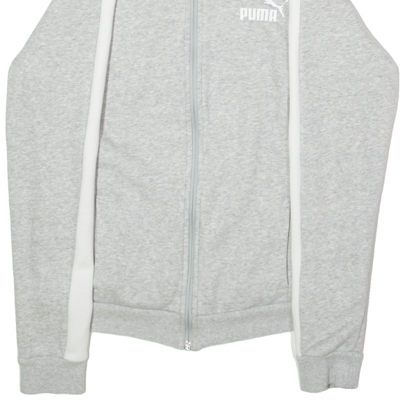 PUMA Womens Track Jacket Grey Jersey M Online Hot Sale