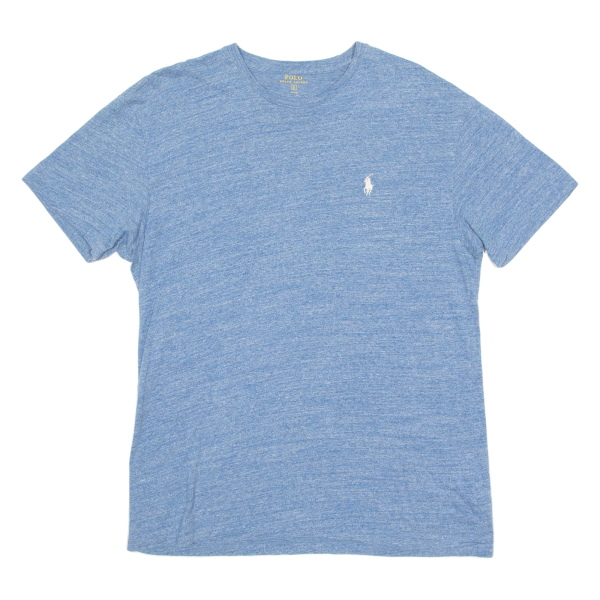 POLO RALPH LAUREN Mens T-Shirt Blue Crew Neck S Fashion