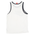 NIKE Mens Vest White Sleeveless Crew Neck M Cheap