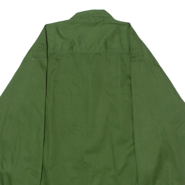 Mens Workwear Jacket Green Twill L Hot on Sale