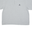 LE COQ SPORTIF Mens Polo Shirt Grey 3XL For Discount