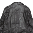 Womens Jacket Black Leather 90s UK 12 Discount