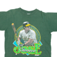 SALEM SPORTSWEAR MLB Oakland Athletics Jose Canseco Mens T-Shirt Green 90s USA M Supply