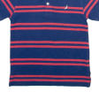 NAUTICA Boys Polo Shirt Blue Striped L For Cheap