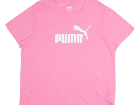 PUMA Womens T-Shirt Pink XL Online