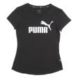 PUMA Womens T-Shirt Black UK 6 For Cheap