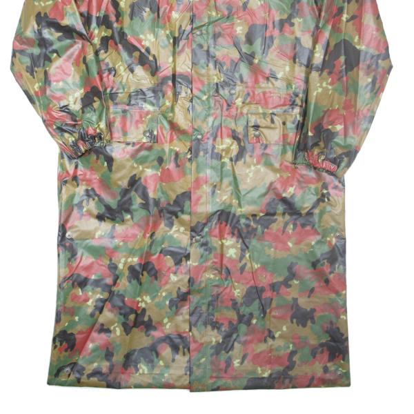 GROSS GRAND Mens Overcoat Coat Green Hooded Camouflage 3XL For Sale